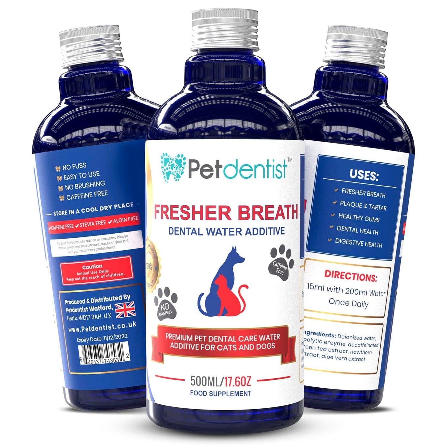 Petdentist Pet Supplement Water Aadditive Petdentist® Fresher Breath Dental Water Additive