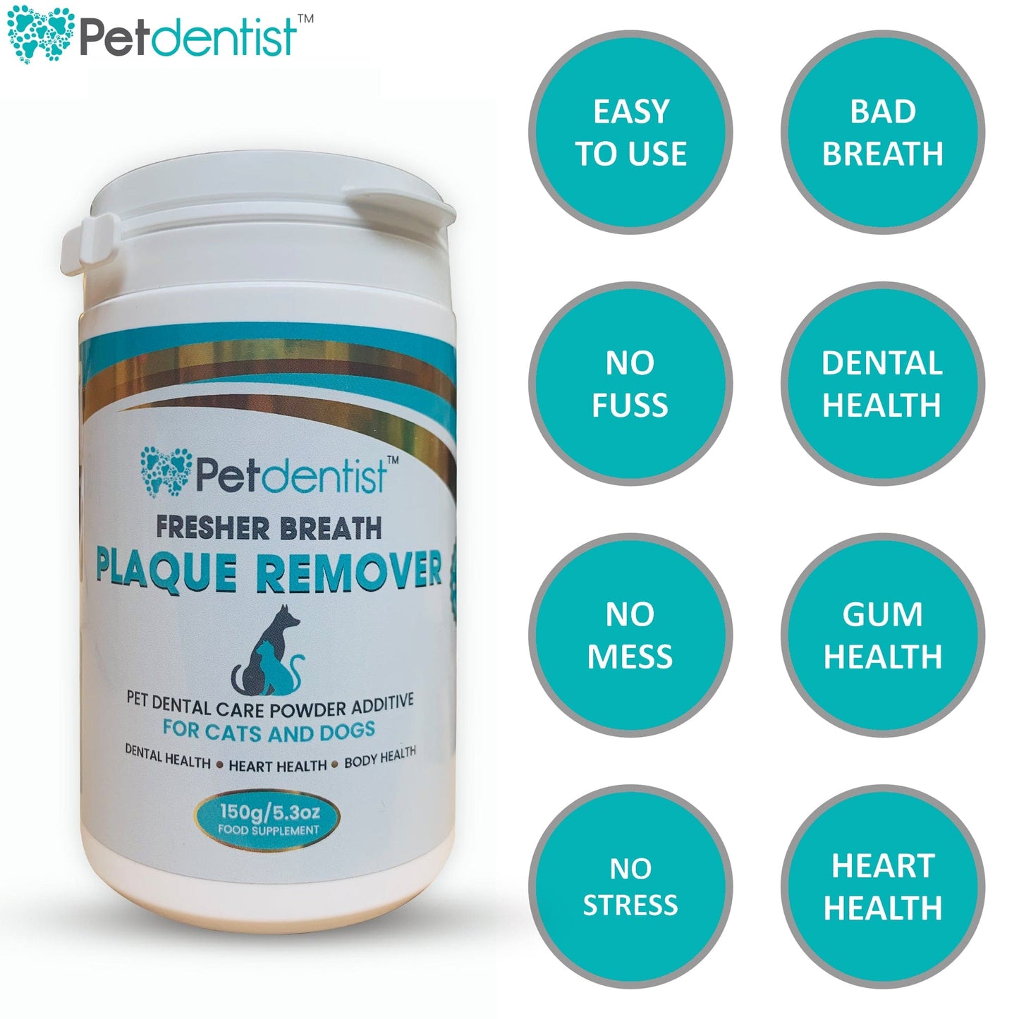 Petdentist® Copy of Petdentist® NEW Plaque Remover Powder for Cats and Dogs