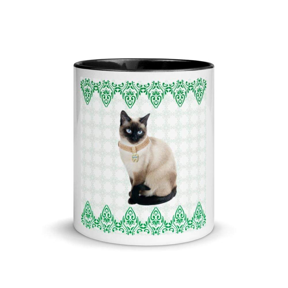 TQuench Petdentist Siamese Cat Mug with Colour Inside and Handle - Petdentist