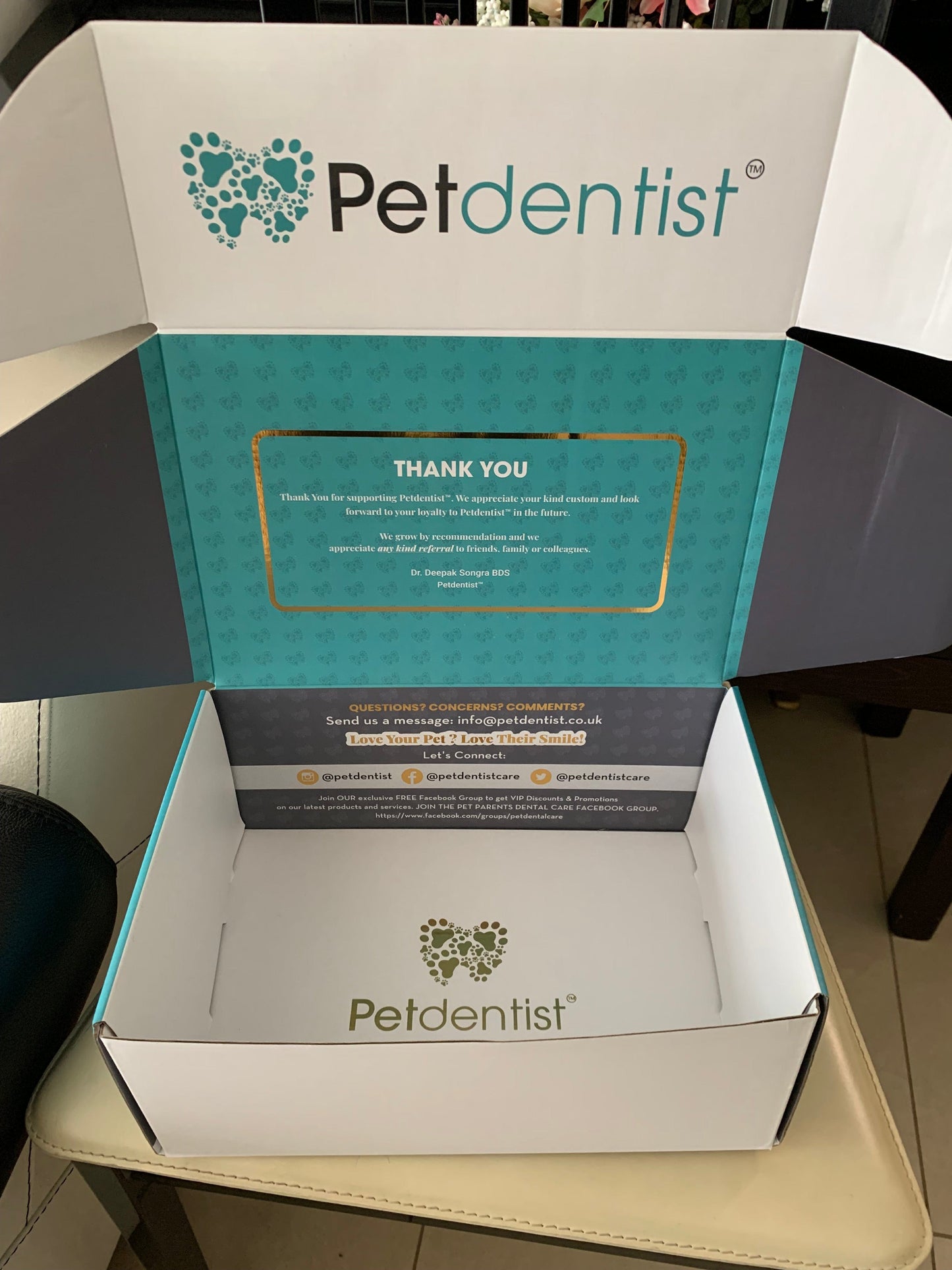 Petdentist® Pet Oral Care Supplies Petdentist®-VIP Ultimate ALL-IN-ONE Teeth Cleaning Kit Hamper Gift Set Box For PREMIUM Dog Dental Care
