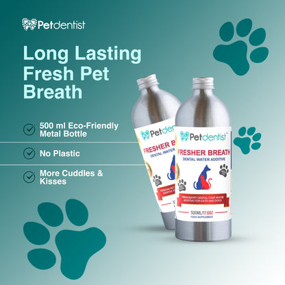 Fresher Breath Dental Water Additive for Cats and Dogs