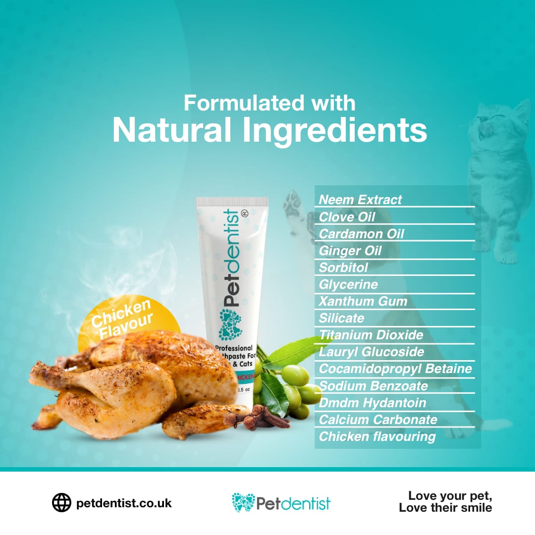 Natural Professional Pet Toothpaste Tasty Chicken Flavour Petdentist