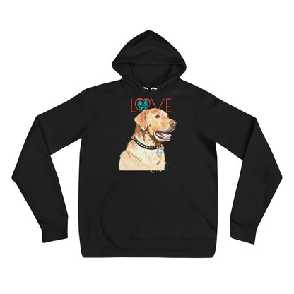 Petdentist Hoodie Black / S Unisex Golden Labrador Love Hoodie S-2XL