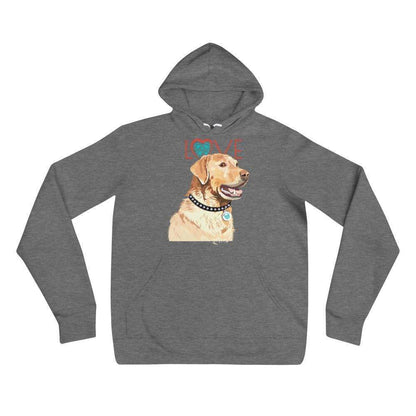 Petdentist Hoodie Deep Heather / S Unisex Golden Labrador Love Hoodie S-2XL
