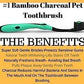 Extra Large Breed Pet Bamboo Charcoal Dog Toothbrush - Petdentist