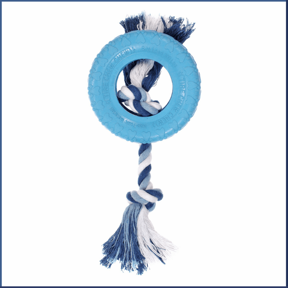 Rubber tyre dog toy best sale