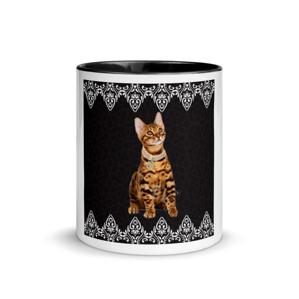 TQuench Petdentist Bengal Cat Mug with Black Colour Inside and Handle - Petdentist