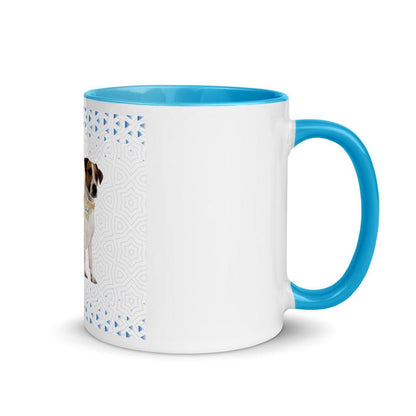 TQuench Petdentist Jack Russell Mug with Blue Colour Inside and Handle - Petdentist