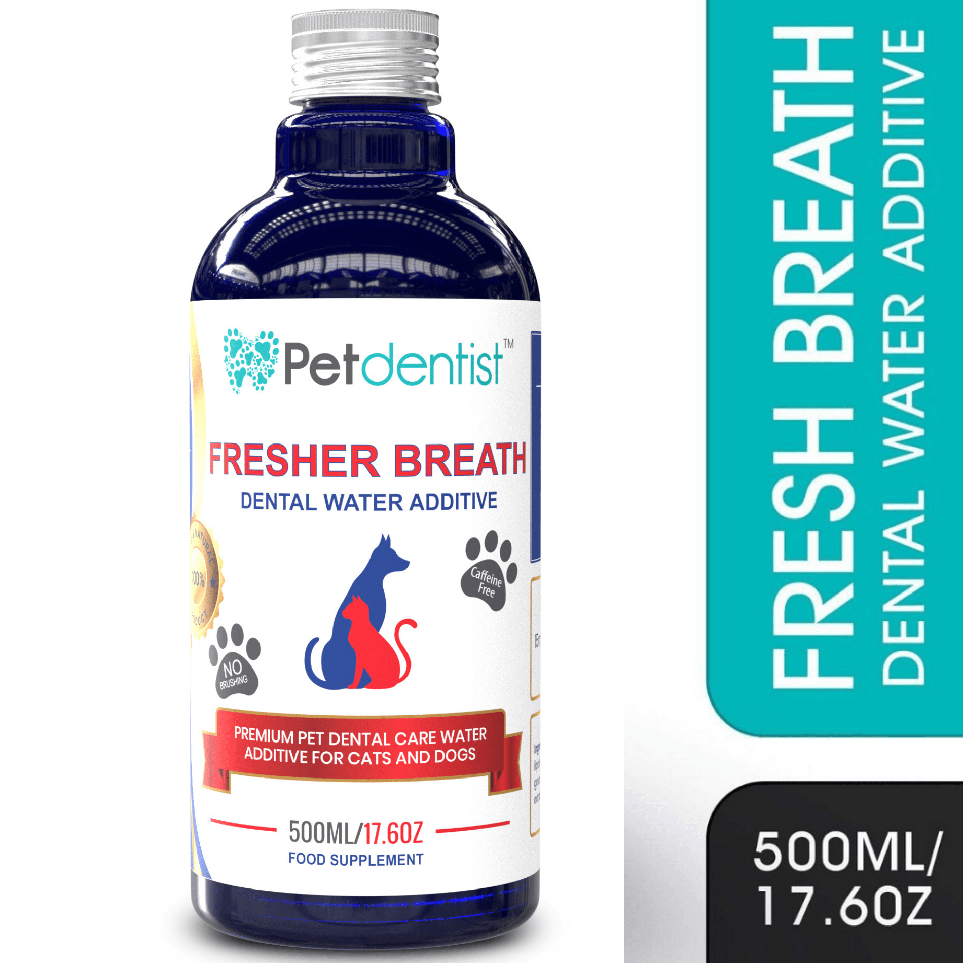 Petdentist Pet Supplement Water Aadditive Petdentist Mouthwash For Cats & Dogs -500ml