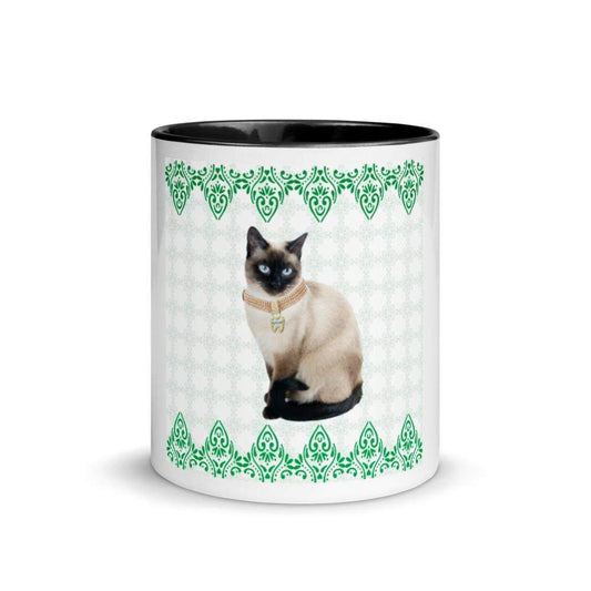 TQuench Petdentist Siamese Cat Mug with Colour Inside and Handle - Petdentist