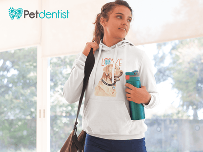 Petdentist Hoodie Unisex Golden Labrador Love Hoodie S-2XL