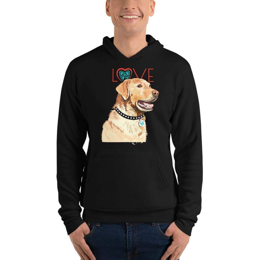 Petdentist Hoodie Unisex Golden Labrador Love Hoodie S-2XL