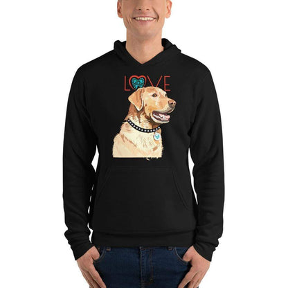 Petdentist Hoodie Unisex Golden Labrador Love Hoodie S-2XL