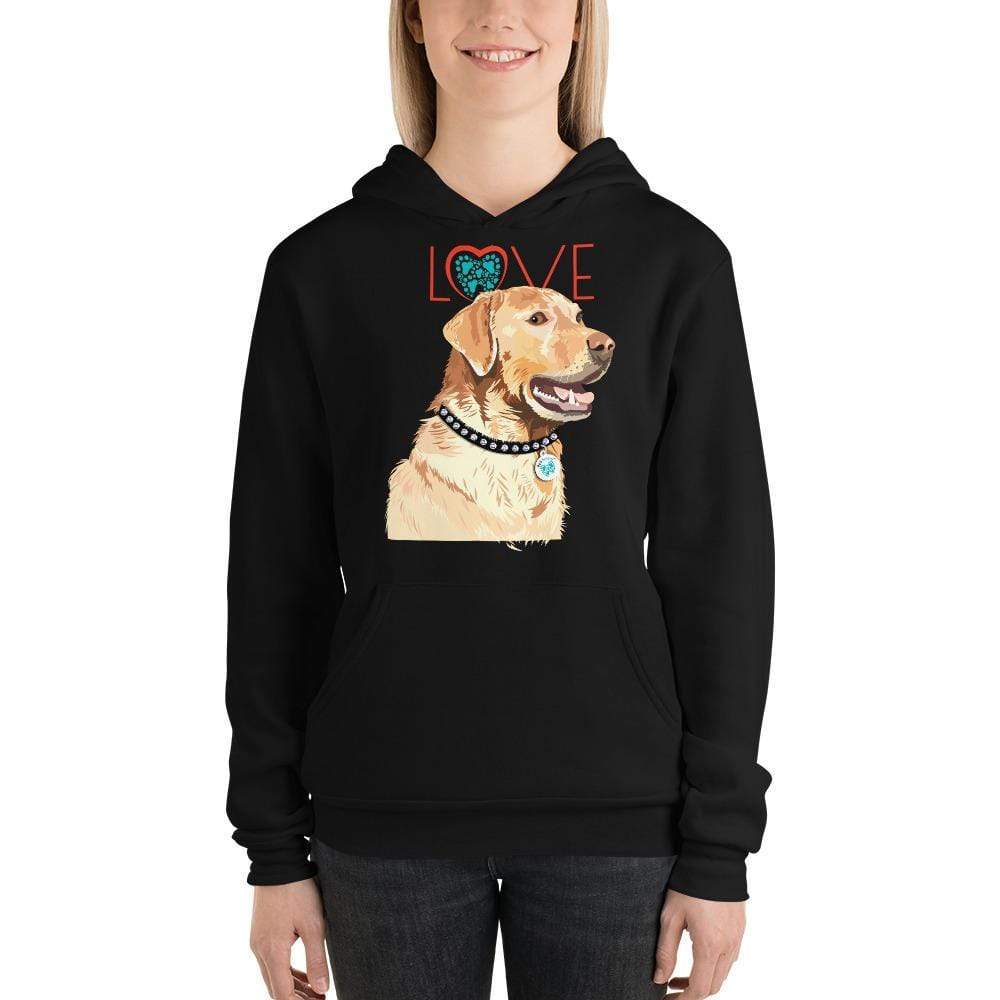 Petdentist Hoodie Unisex Golden Labrador Love Hoodie S-2XL