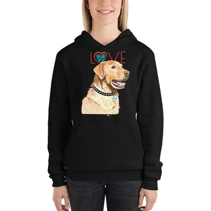 Petdentist Hoodie Unisex Golden Labrador Love Hoodie S-2XL