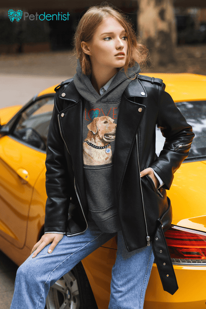 Petdentist Hoodie Unisex Golden Labrador Love Hoodie S-2XL