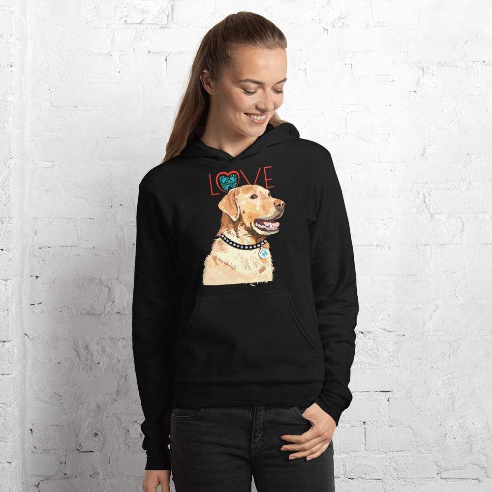 Petdentist Hoodie Unisex Golden Labrador Love Hoodie S-2XL
