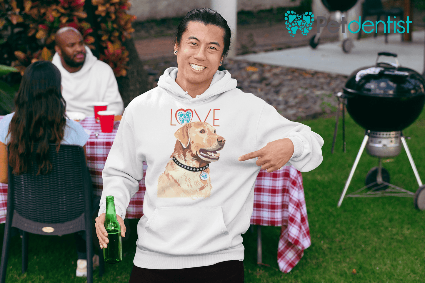 Petdentist Hoodie Unisex Golden Labrador Love Hoodie S-2XL