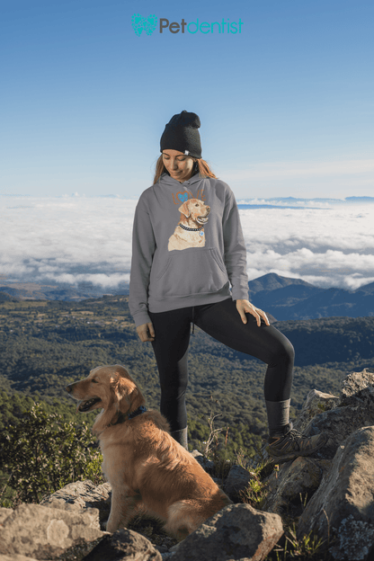Petdentist Hoodie Unisex Golden Labrador Love Hoodie S-2XL