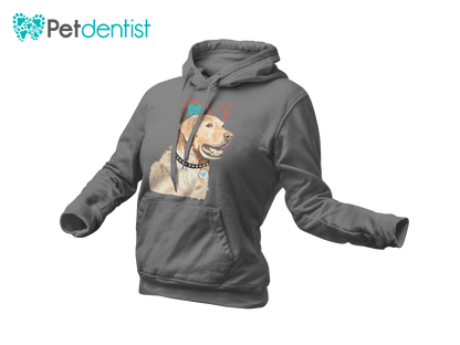 Petdentist Hoodie Unisex Golden Labrador Love Hoodie S-2XL