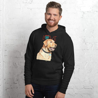 Petdentist Hoodie Unisex Golden Labrador Love Hoodie S-2XL