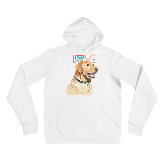 Petdentist Hoodie White / S Unisex Golden Labrador Love Hoodie S-2XL